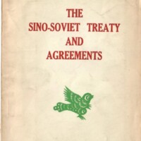 Cover: The Sino-Soviet Treaty and Agreements